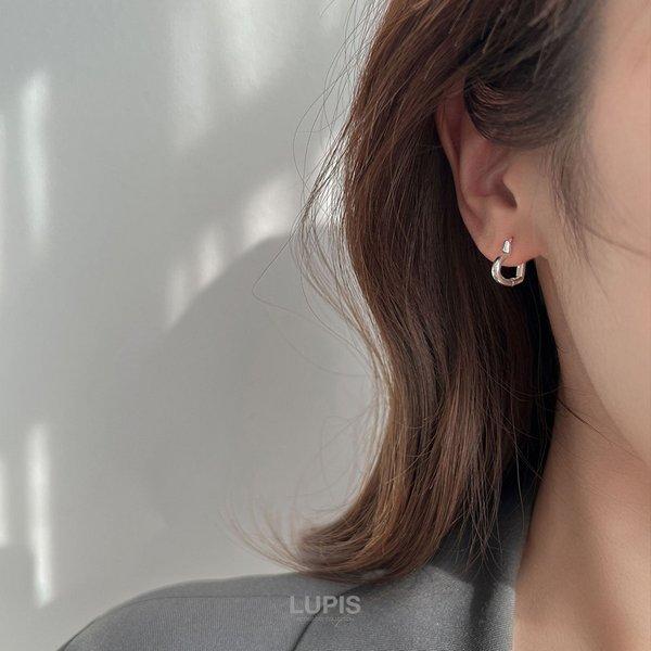 ピアス レディース フープピアス ハート シンプル メタル