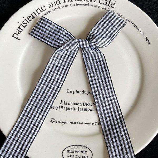 LUPIS（ルピス） ヘアアクセサリー ヘアクリップ リボン ギンガム