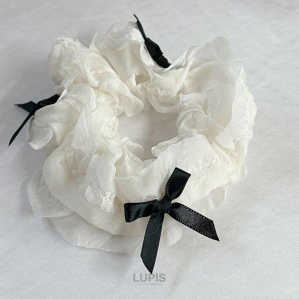 LUPIS（ルピス） ヘアアクセサリー シュシュ ヘアゴム リボン フリル