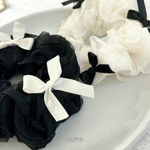 LUPIS（ルピス） ヘアアクセサリー シュシュ ヘアゴム リボン フリル