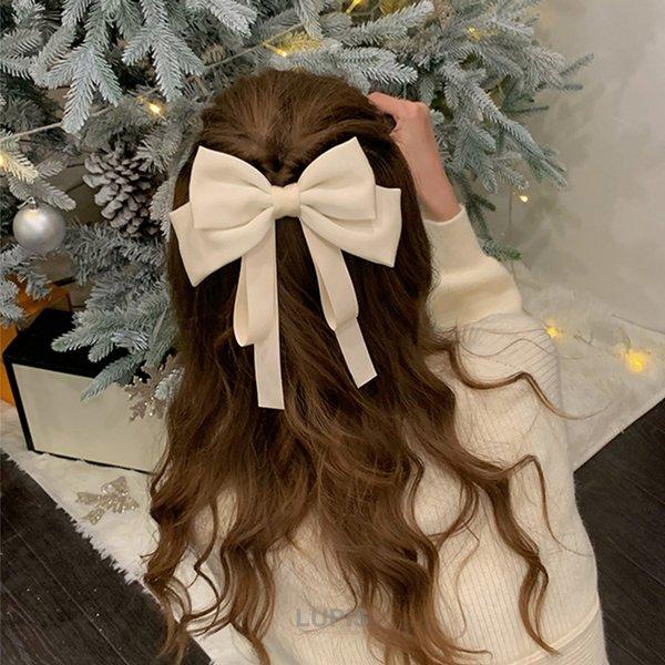 LUPIS（ルピス） ヘアアクセサリー バレッタ リボン ガーリー