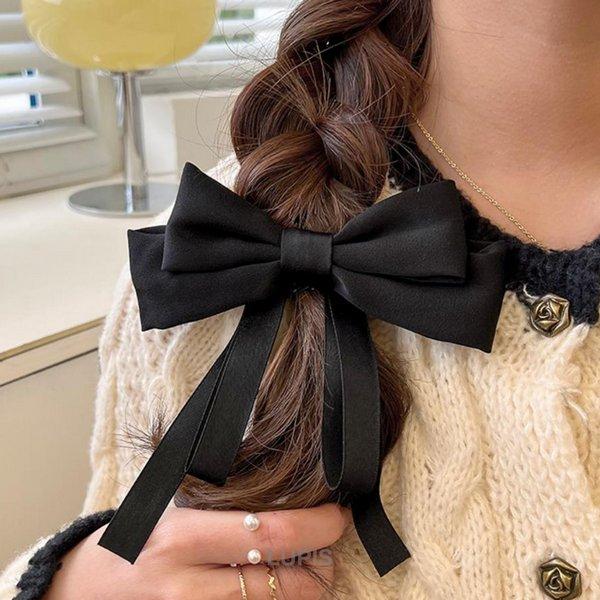 LUPIS（ルピス） ヘアアクセサリー バレッタ リボン ガーリー