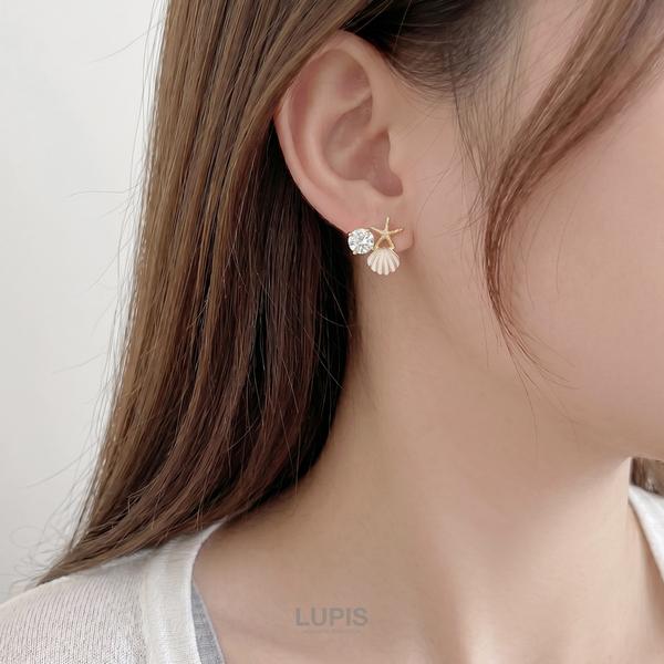 LUPIS（ルピス） ピアス レディース シェル スターフィッシュ パール