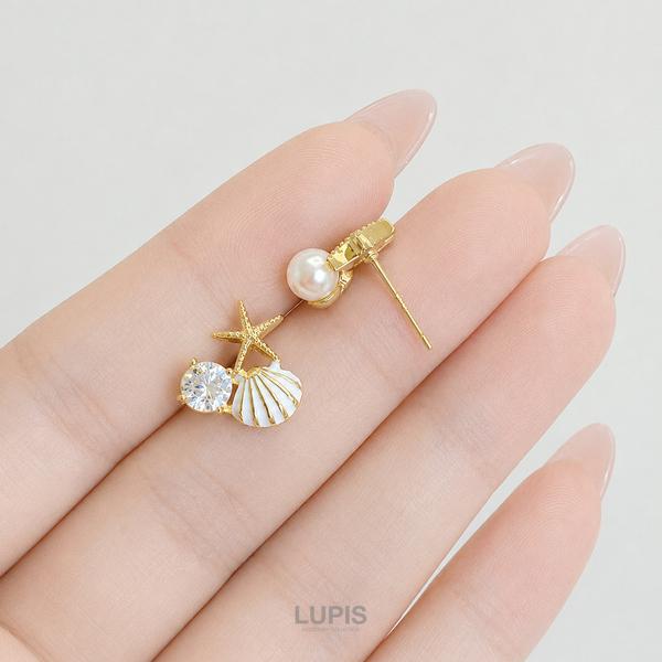 LUPIS（ルピス） ピアス レディース シェル スターフィッシュ パール