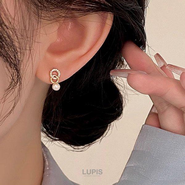 LUPIS（ルピス） ピアス レディース パール 40代 ツインリング