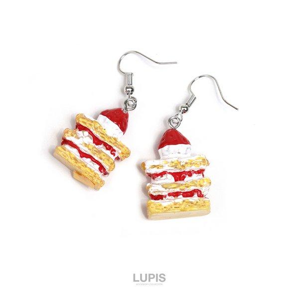 LUPIS（ルピス） ピアス レディース いちご ストロベリー ミルフィーユ