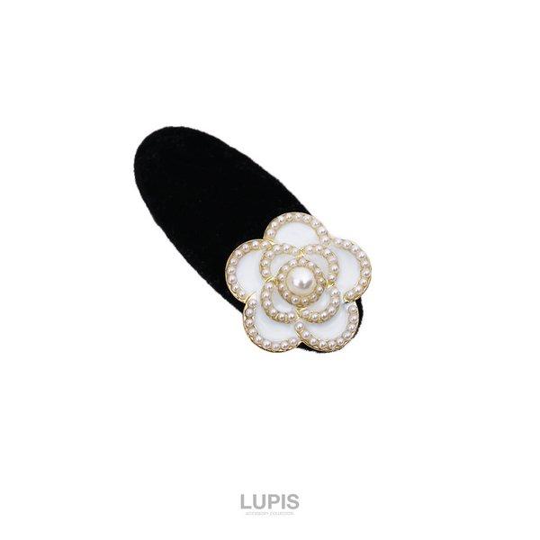 LUPIS（ルピス） ヘアアクセサリー ヘアクリップ フラワー パール