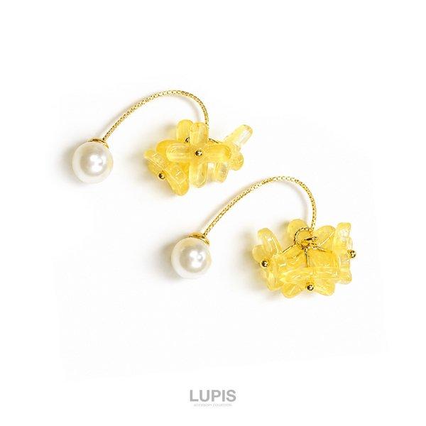 LUPIS（ルピス） ピアス レディース フラワー ブーケ パール かわいい