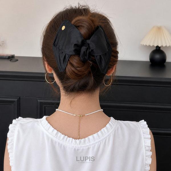 LUPIS（ルピス） ヘアアクセサリー ヘアクリップ リボン 大人 バンス