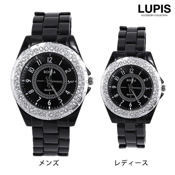 ペアウォッチ 腕時計 レディース メンズ 安い ブラック アナログ プレゼント ルピス LUPIS｜lupis｜06