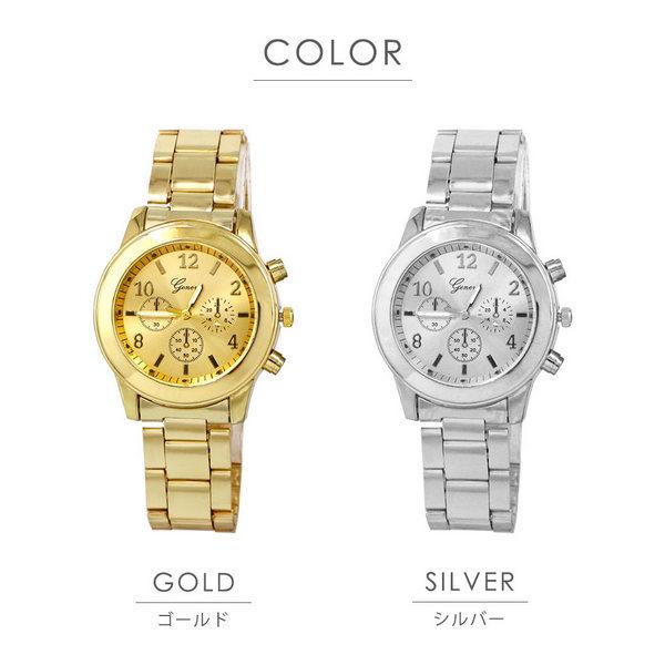 腕時計 レディース 時計 安い ゴールド シルバー クロノ サンレイ ラウンド ルピス W181 Lupis 通販 Yahoo ショッピング