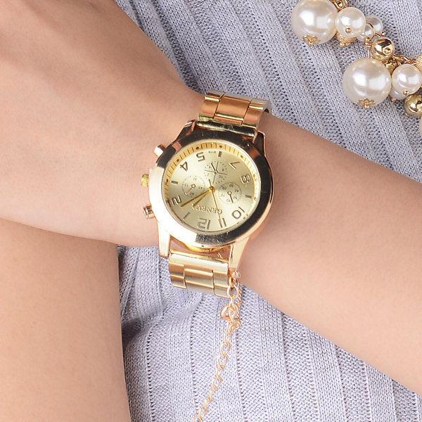 Chunky gold watch womens sales
