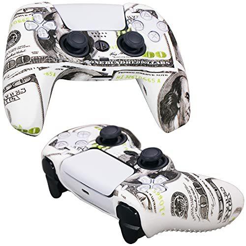 買取 Yorha 水転写印刷 シリコン厚手カバースキンケース Sony Ps5 Dualsense コントローラー用 X 1 米国ドル サムグリップ付き Shipsctc Org