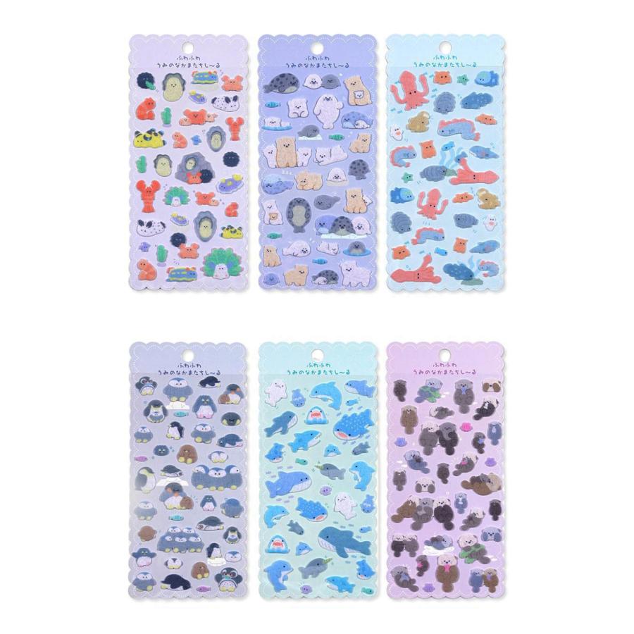 3D ドロップ シール 6枚セット 4枚セット PVC 防水 ぷくぷく ぷっくり