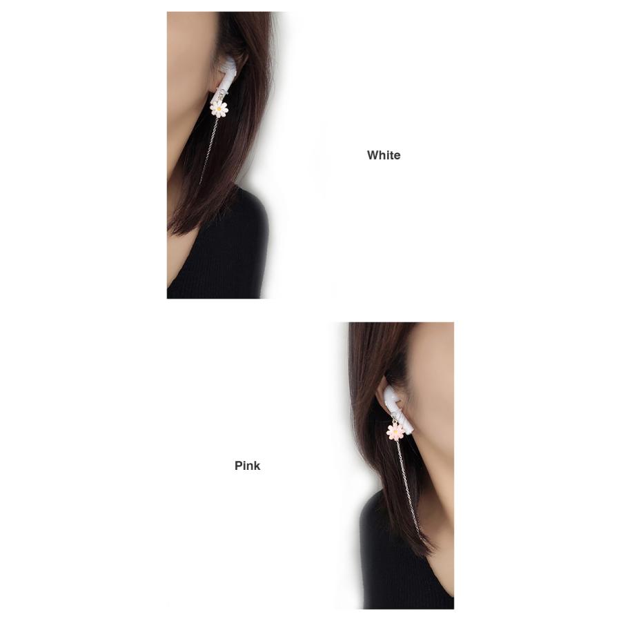 フラワー AirPods イヤホン ネックストラップ グラスコード 落下防止