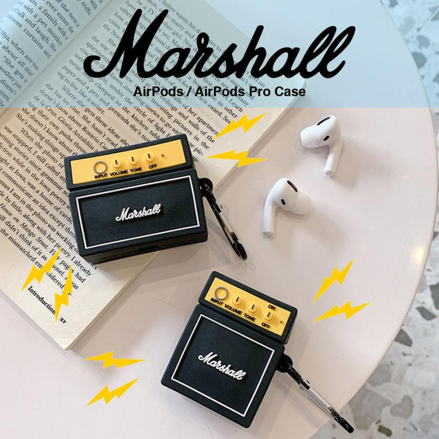 感謝価格 Marshall アンプ AirPods Pro ケース 第3世代 ブラック マーシャル エアポッズ プロ カバー ワイヤレス イヤホン ヘッドホン iPhone c-radio