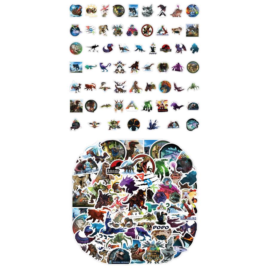 フルタ　ゾンホラの逆襲　クレイジーウルフ　シール アーク サバイバル エボルブド ステッカー 60枚セット PVC 防水 シール