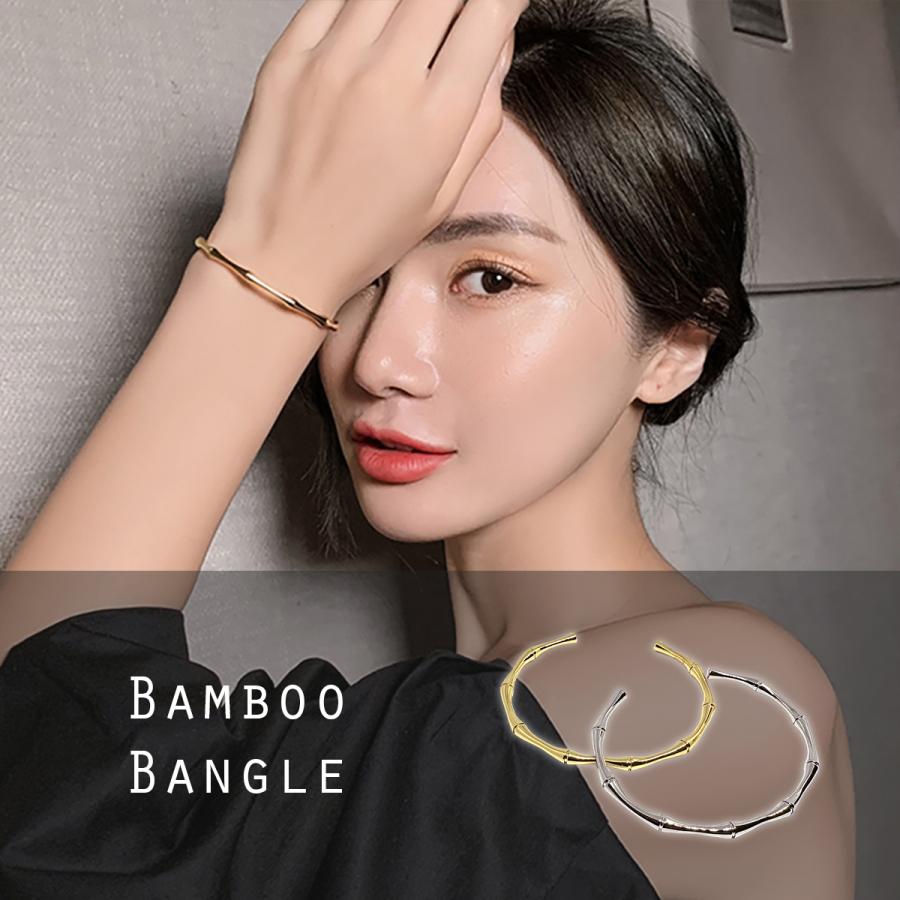 k18 バンブー　バングル　ブレスレット　新品 バンブー バングル ゴールド シルバー アクセサリー ジュエリー