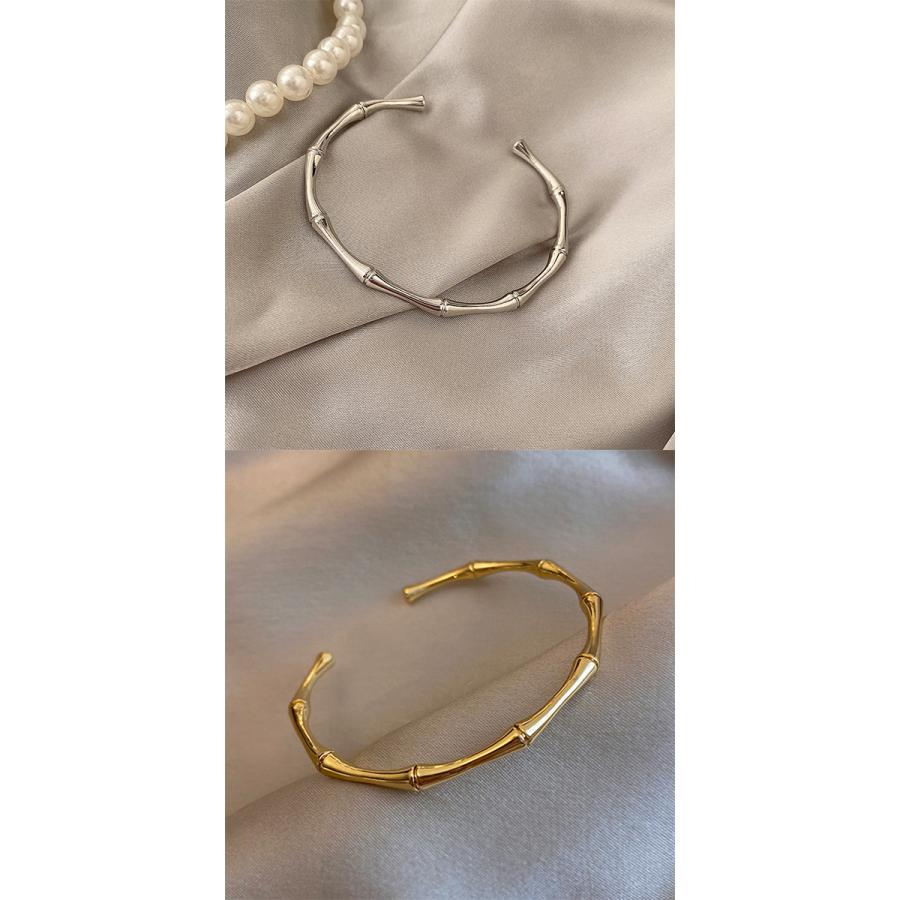 バンブー バングル ゴールド シルバー アクセサリー ジュエリー