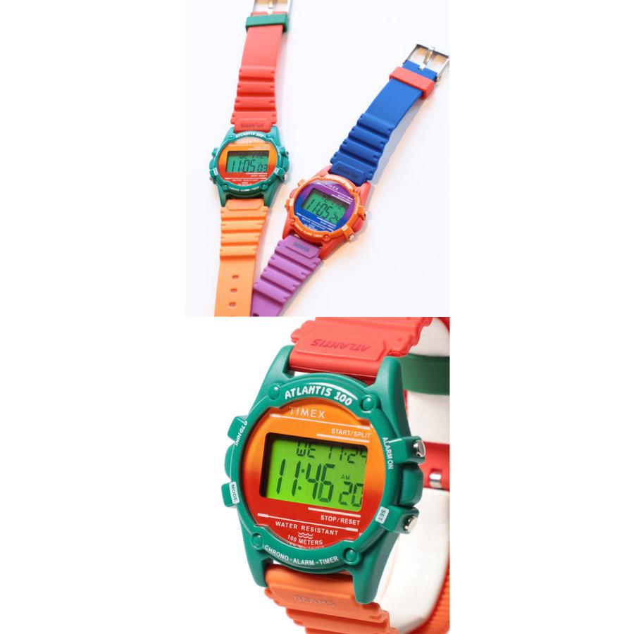TIMEX × BEAMS 別注 デジタル 腕時計 アトランティス100 クレイジー 