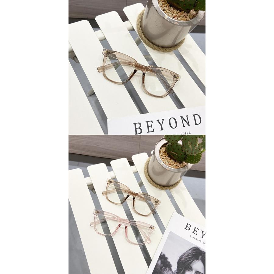 ビッグフレーム 伊達メガネ 全5色 ブルーライトカット UVカット 透明 クリア フレーム だてめがね PCメガネ 大きめ おしゃれ めがね 眼鏡 サングラス | ブランド登録なし | 14