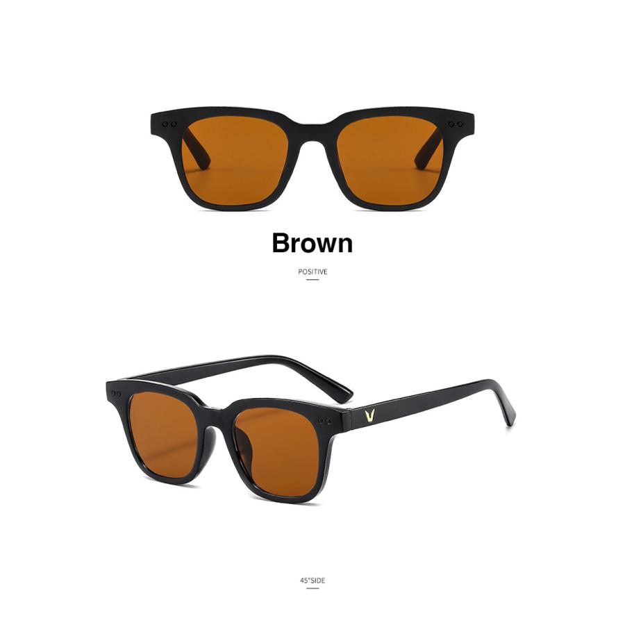 オールドスクール バイカー サングラス 全6色 カラーレンズ 大きめ