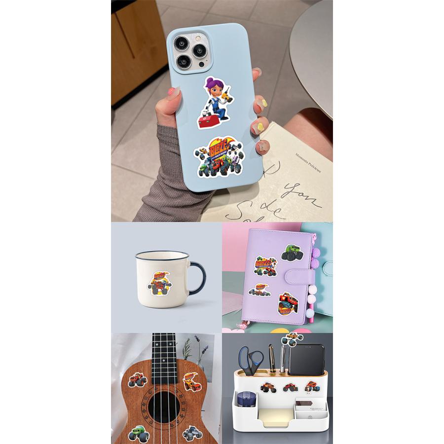 ブレイズ&モンスターマシン ステッカー 56枚セット 防水 シール Blaze and the Monster Machines モンスタートラック アニメ キャラクター | ブランド登録なし | 04