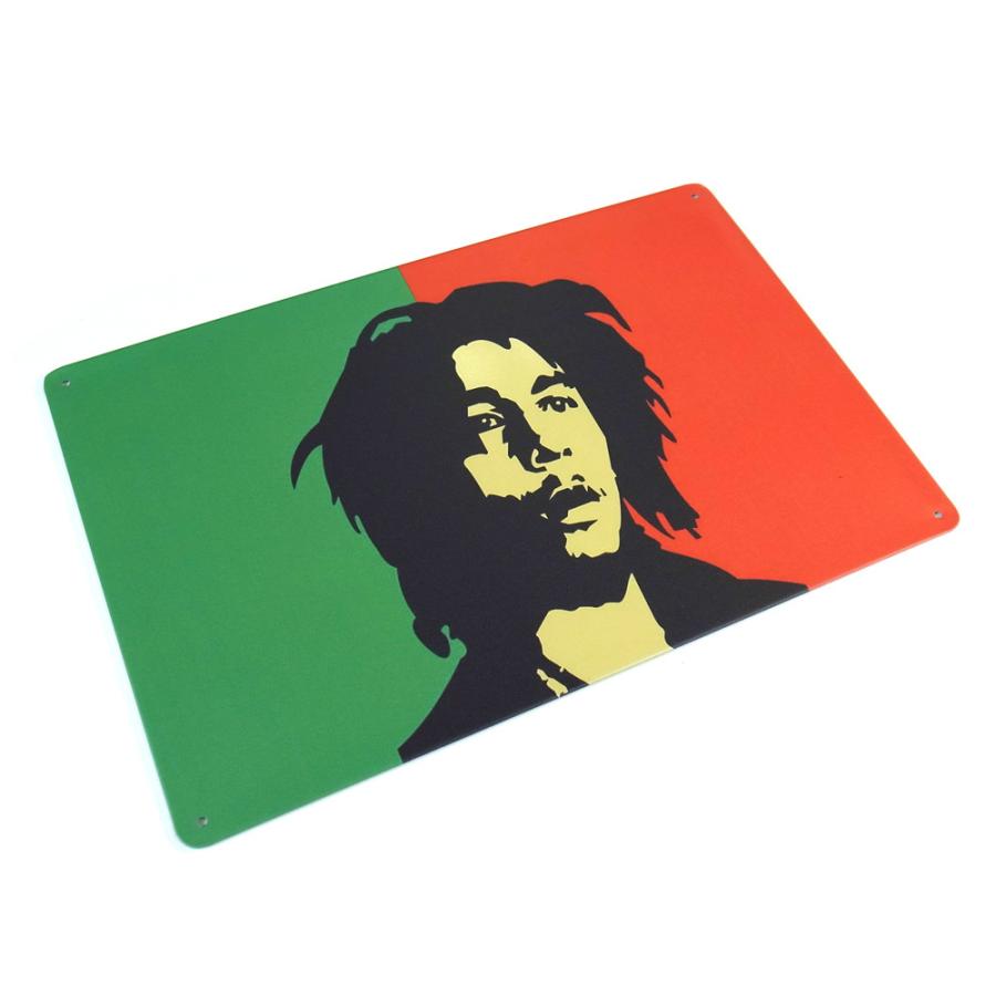 ボブマーリー Bob Marley ブリキ看板 20cm×30cm アメリカン雑貨  サインボード  サインプレート  バー  レストラン｜lupo｜02