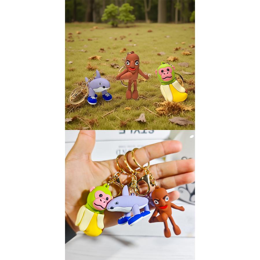 イタリアン ブレインロット マスコット キーホルダー PVC Italian