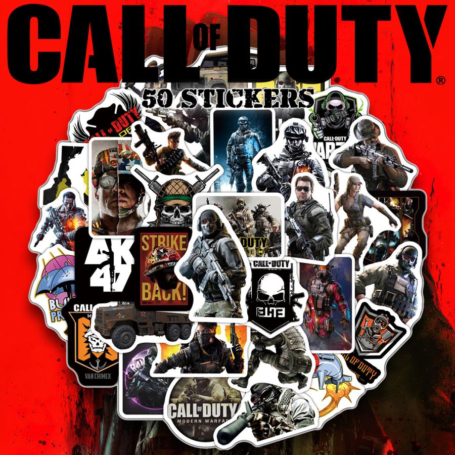 Call of Duty ステッカー 50枚セット PVC 防水 シール コール オブ