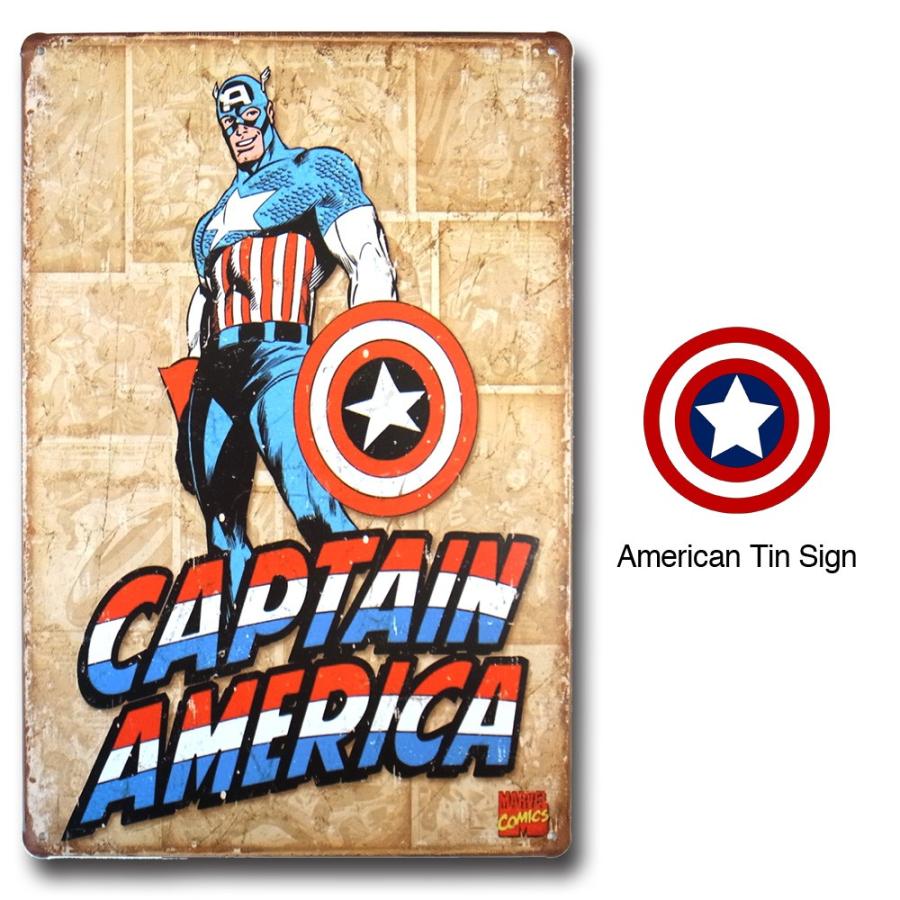 キャプテン アメリカ ブリキ看板 cm 30cm アメリカン雑貨 サインプレート バー レストラン インテリア雑貨 レトロ Captain Tin 01 Lupo 通販 Yahoo ショッピング