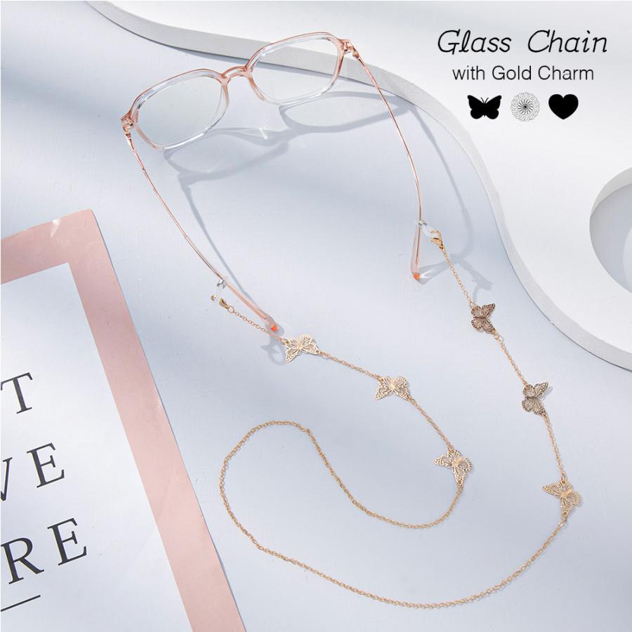 チャーム付き ゴールド メガネチェーン 全3種 グラスコード メガネコード めがねコード 眼鏡コードメガネホルダー マスク ストラップ Charm Glasscode 01 Lupo 通販 Yahoo ショッピング