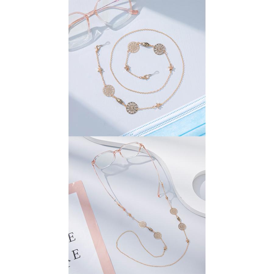 チャーム付き ゴールド メガネチェーン 全3種 グラスコード メガネコード めがねコード 眼鏡コードメガネホルダー マスク ストラップ Charm Glasscode 01 Lupo 通販 Yahoo ショッピング