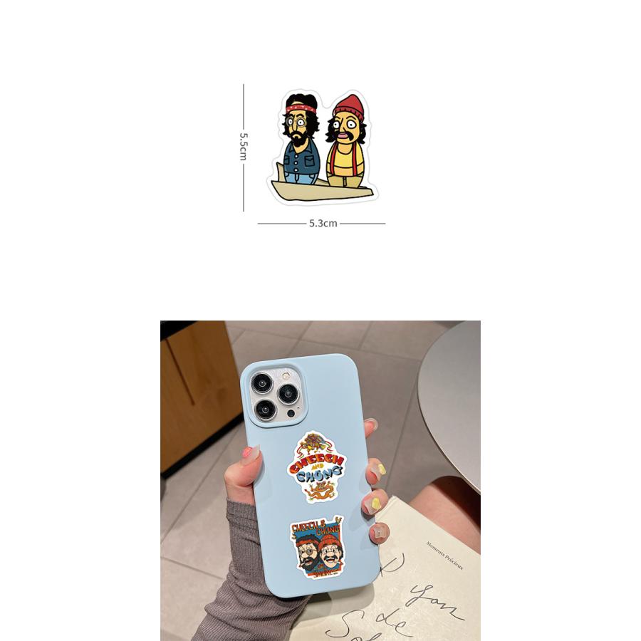 Cheech&Chong チーチ& チョン 大麻 マリファナ ガンジャ CBD チーチ&チョン ステッカー 55枚セット PVC 防水 シール Cheech
