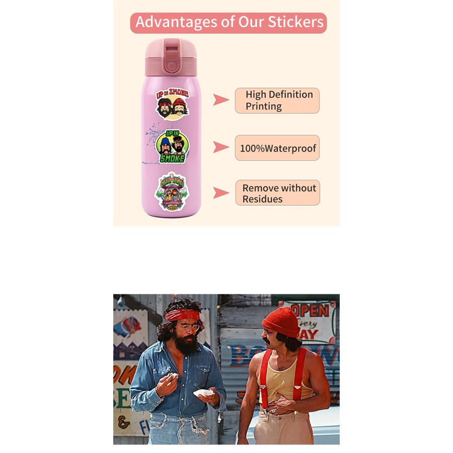 チーチ&チョン ステッカー 55枚セット PVC 防水 シール Cheech