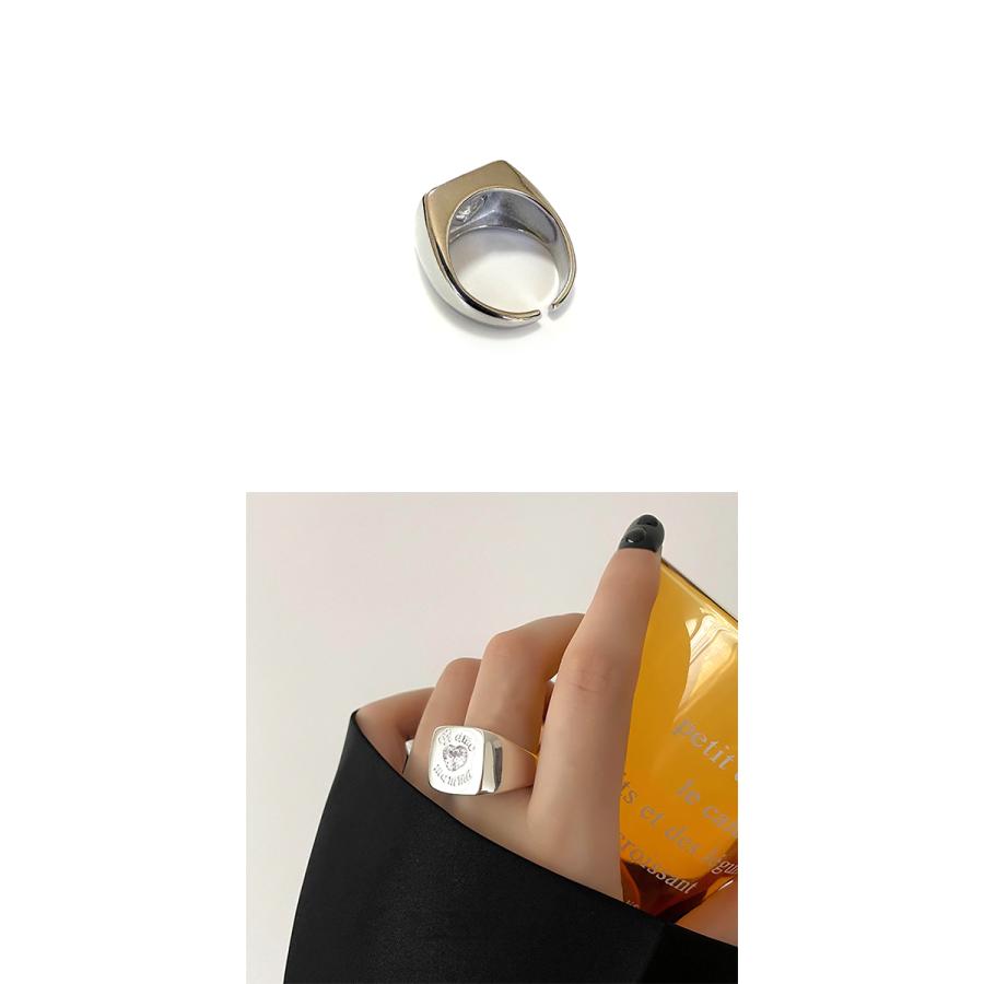 クリスタル ラインストーン シルバー リング 指輪 Silver925 純銀