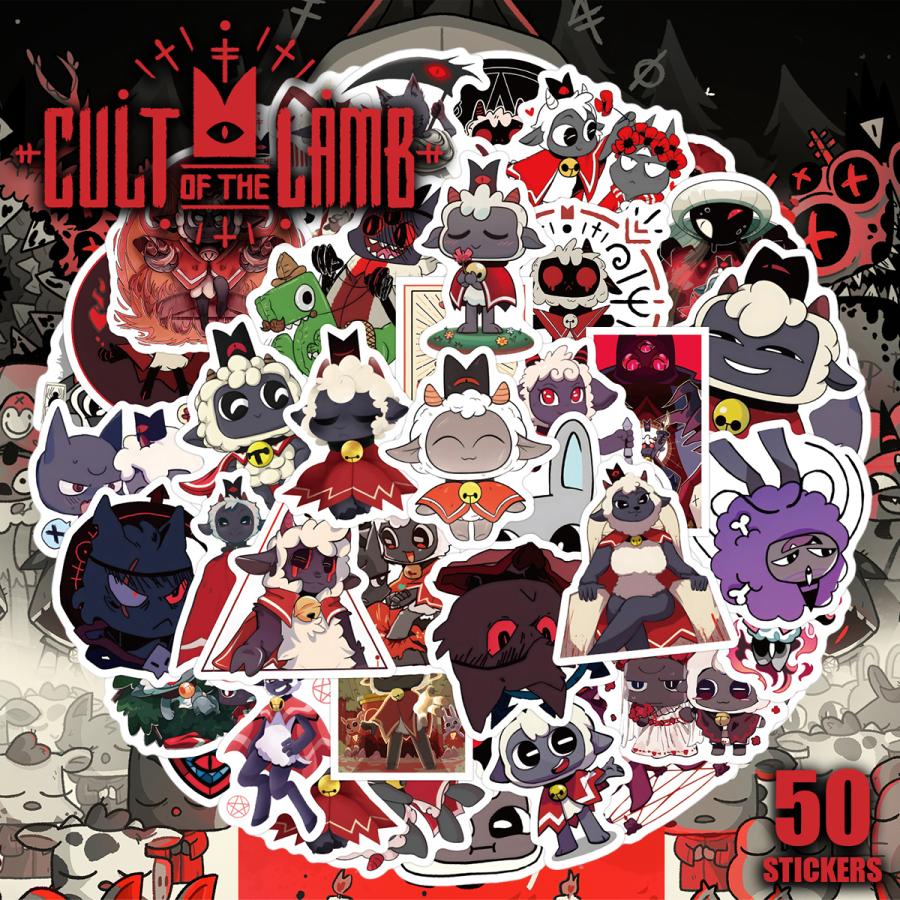 Cult of the Lamb ステッカー 60枚セット PVC 防水 シール カルト