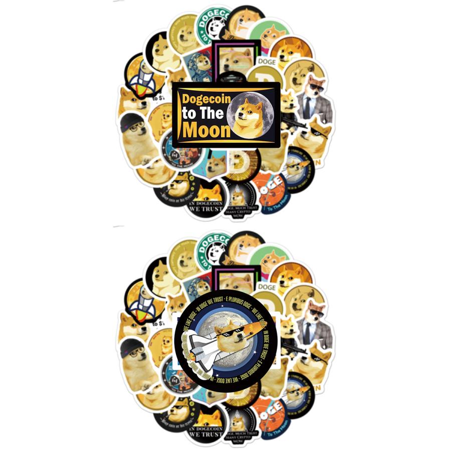 ビットコイン ドージコイン BAYC ステッカー 50枚セット PVC 防水 シール 柴犬 キャラクター 仮想通貨 Bitcoin Doge coin  投資 イーロンマスク アルトコイン NFT : LUPO - 通販 - Yahoo!ショッピング