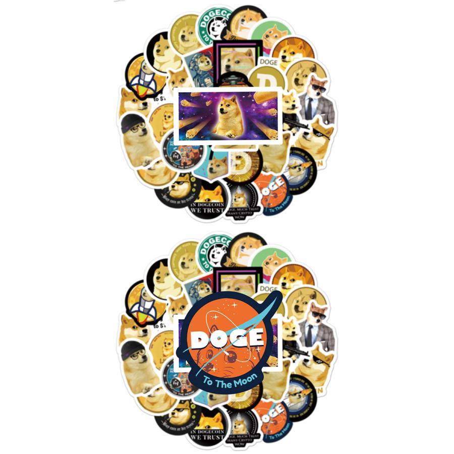 ビットコイン ドージコイン BAYC ステッカー 50枚セット PVC 防水 シール 柴犬 キャラクター 仮想通貨 Bitcoin Doge coin  投資 イーロンマスク アルトコイン NFT : LUPO - 通販 - Yahoo!ショッピング