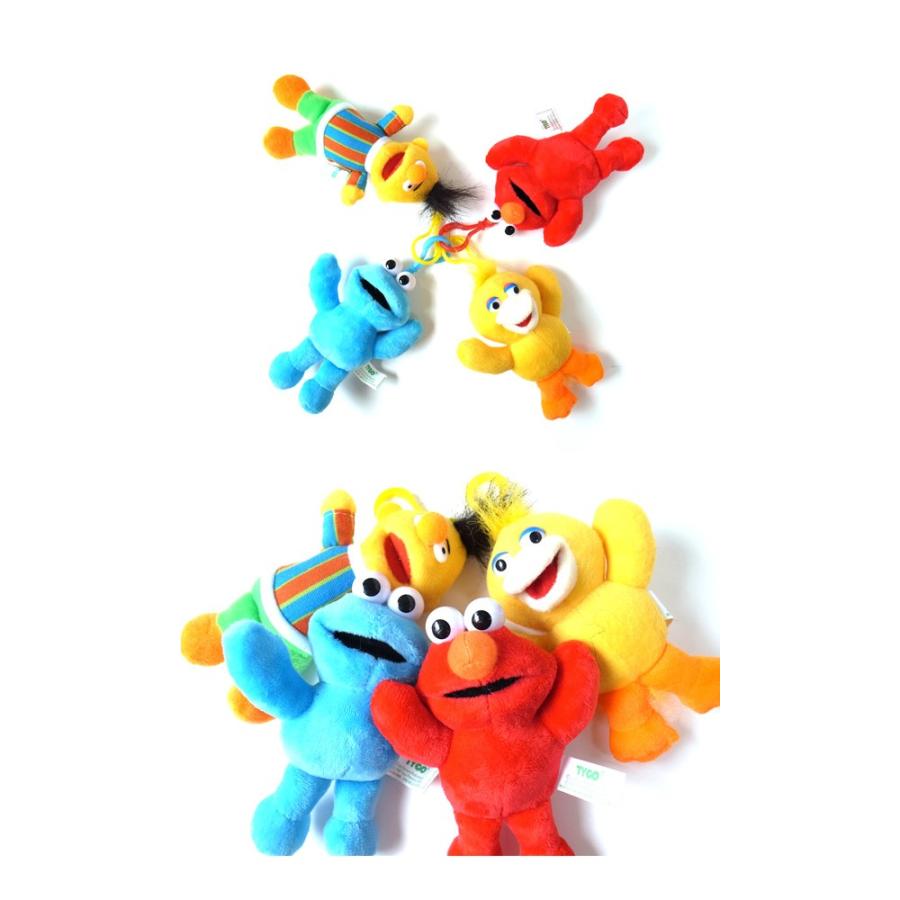 セサミストリート人形 4体セット ホルダー付き キャラクター Sesame Street エルモ クッキーモンスター ぬいぐるみ ストラップ Doll 01 Lupo 通販 Yahoo ショッピング