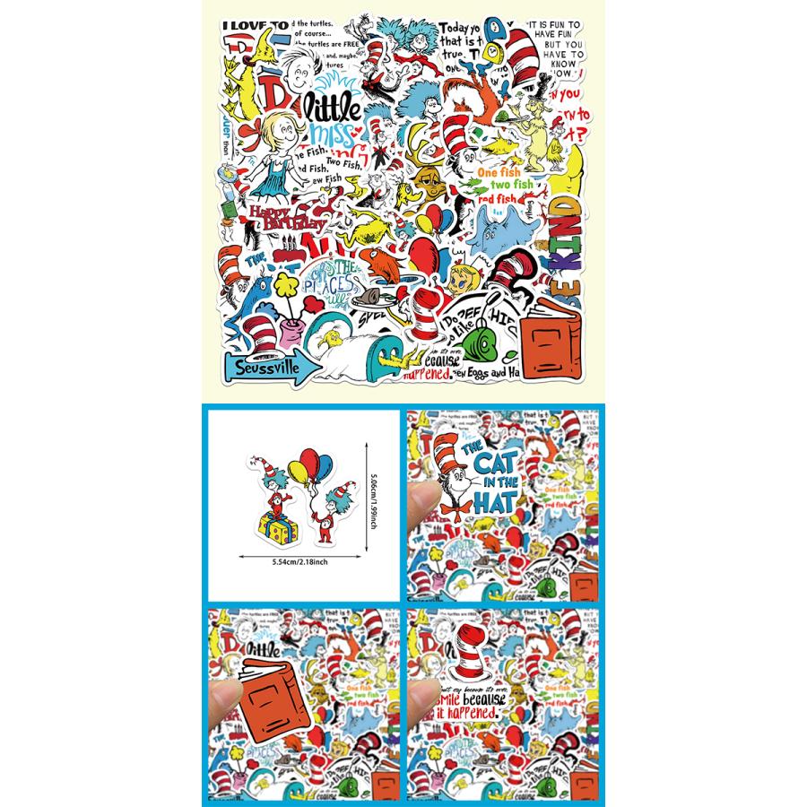 Dr. Seuss ステッカー 50枚セット ドクタースース グリンチ ロラックス