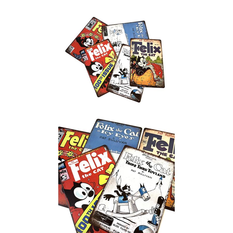 フィリックス・ザ・キャット クラシック ブリキ看板 20cm×30cm