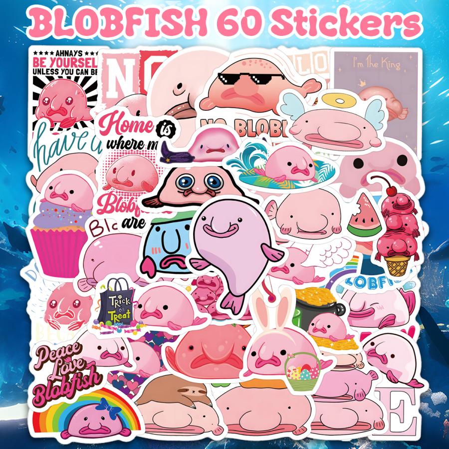 魚類 ステッカー 50枚セット PVC 防水 シール 魚 サカナ さかな タコ
