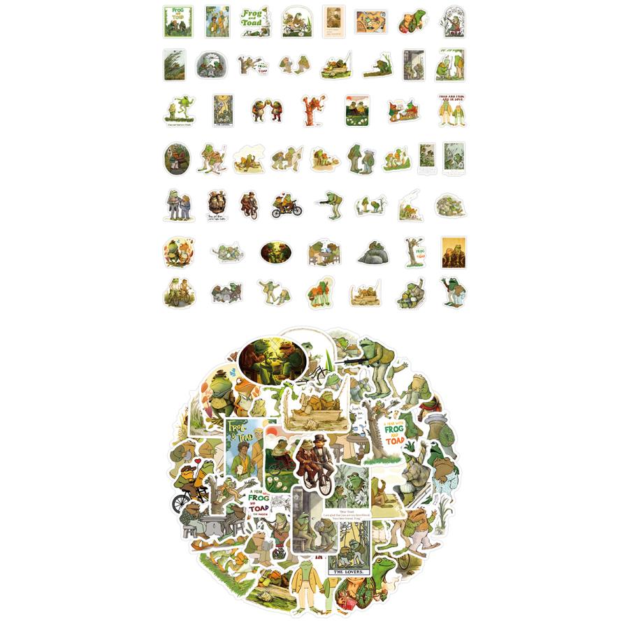 がまくんとかえるくん ステッカー 54枚セット 海外 絵本 児童文学 児童