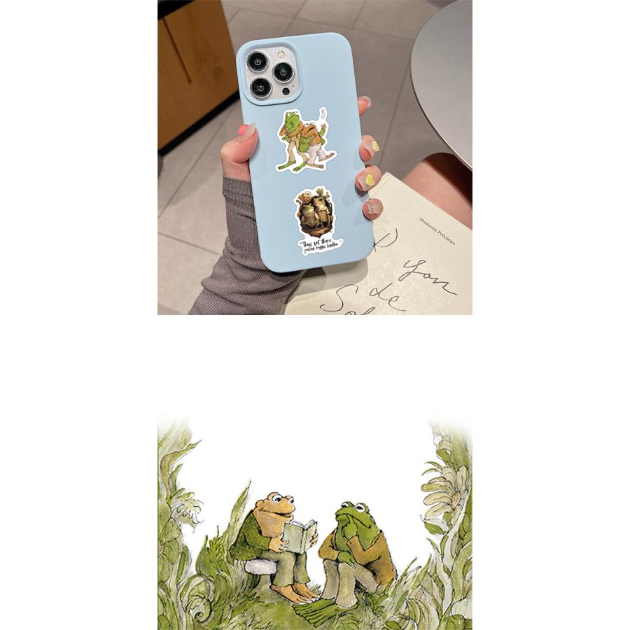 がまくんとかえるくん ステッカー 54枚セット 海外 絵本 児童文学 児童書 子供 幼児 アニメ Frog and Toad かえる カエル PVC  防水 シール