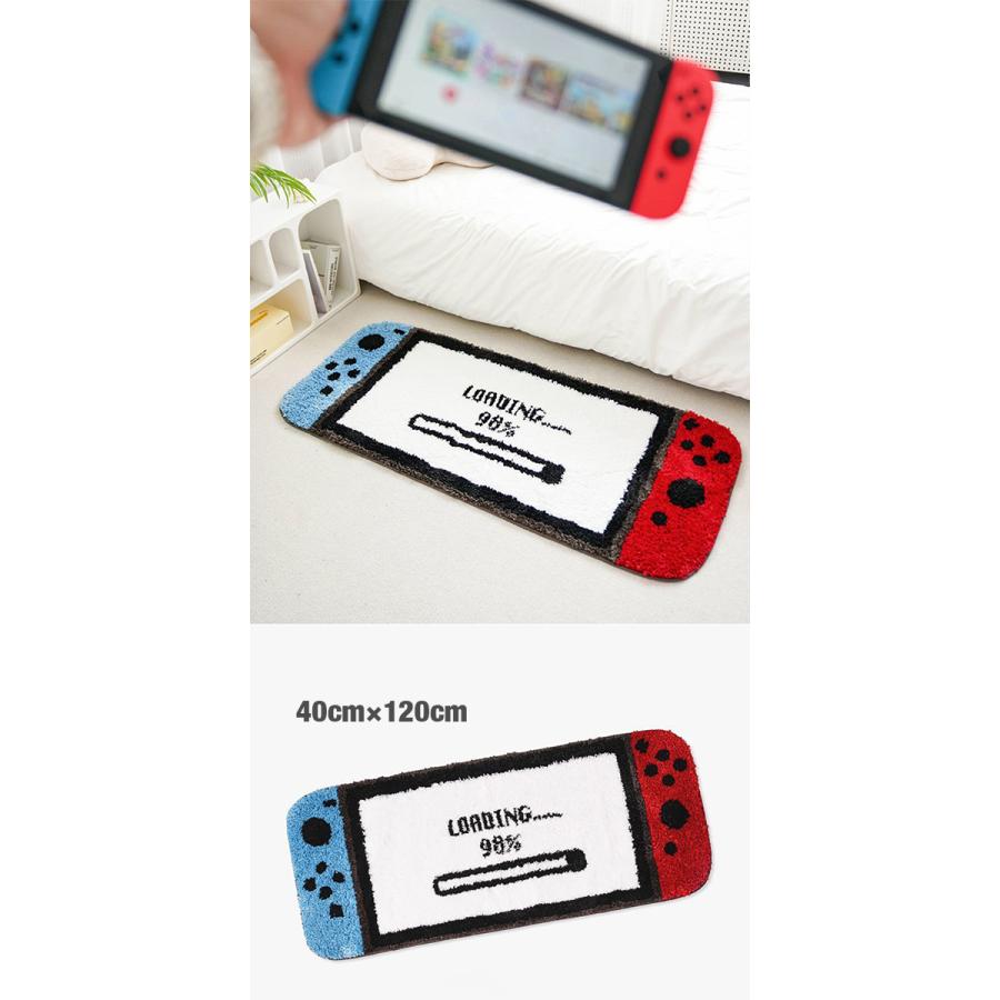 ゲーム コントローラー型 ドアマット 120×40cm ルームマット フロア