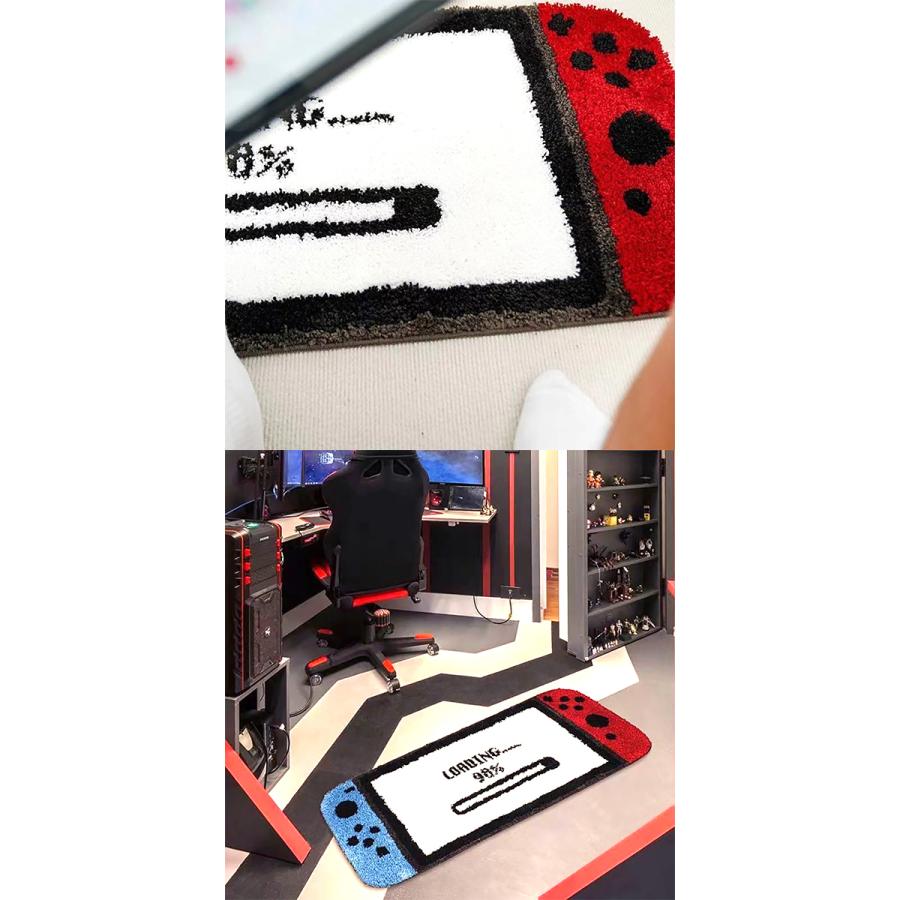 スーパーファミコン コントローラー型 玄関マット ゲーム コントローラー型 ドアマット 120×40cm ルームマット フロア
