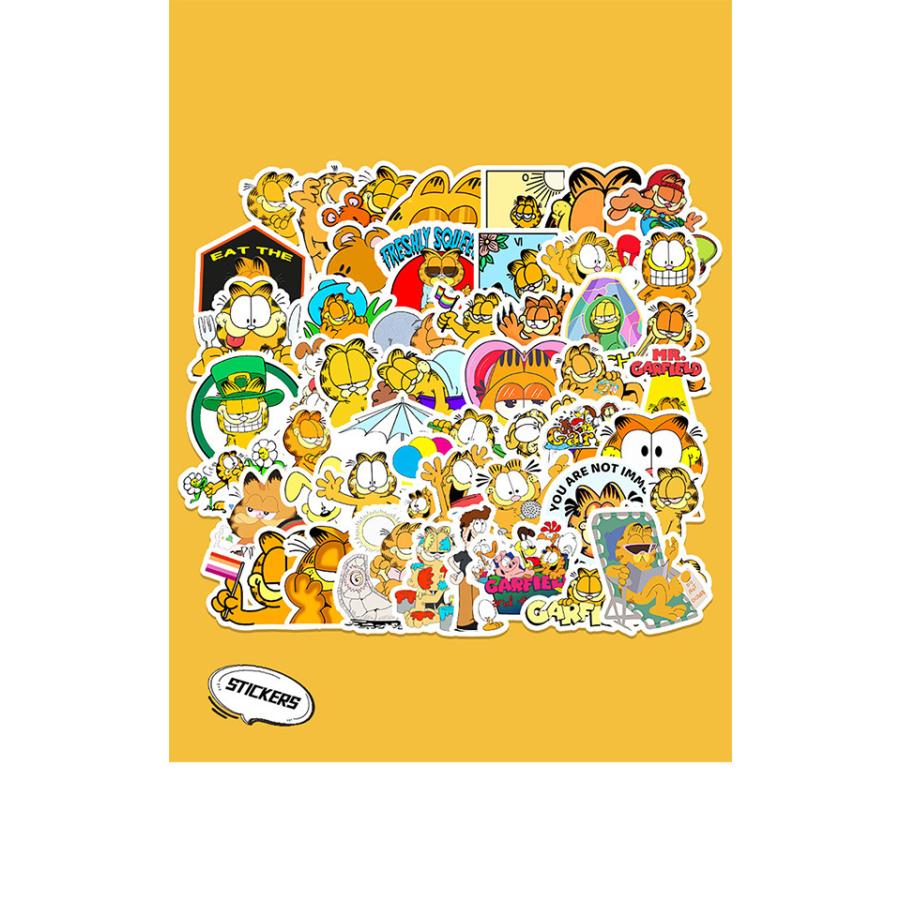 ガーフィールド ステッカー 50枚セット Pvc 防水 シール Garfield 猫 ネコ ねこ キャラクター Garfield 50st 01 Lupo 通販 Yahoo ショッピング