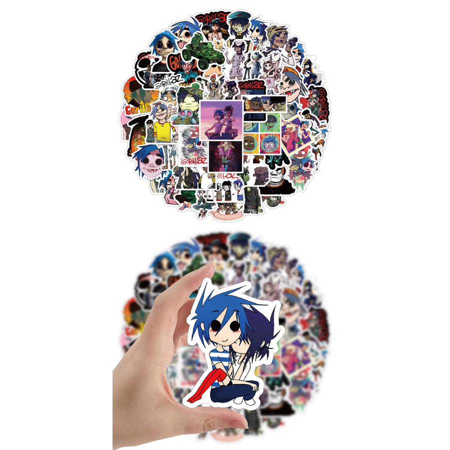 Gorillaz ステッカー 52枚セット PVC 防水 シール ゴリラズ Blur