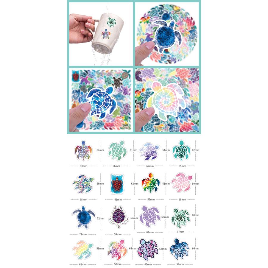 匿名配送★南国/ハワイ柄 文房具セット リゾートマリン シール 夏 ハワイアン ステッカー 50枚セット PVC 防水 シール スーツケース